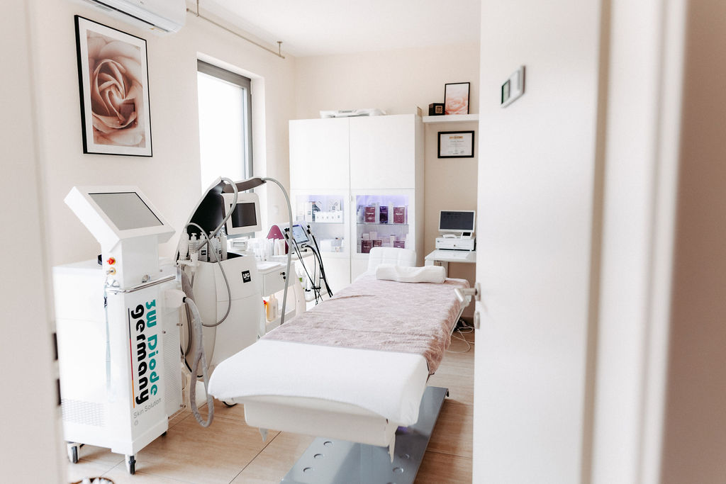 Behandlungsraum im Studio Mirabilis Beauty in Mannheim-Wallstadt